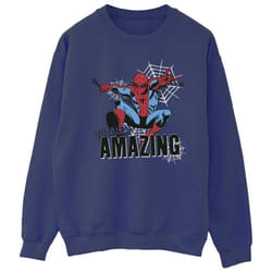 Marvel - Sweat AMAZING - Homme (Bleu marine)