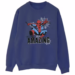Marvel - Sweat AMAZING - Homme (Bleu marine)