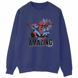Marvel - Sweat AMAZING - Femme (Bleu marine)