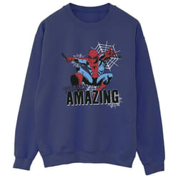 Marvel - Sweat AMAZING - Femme (Bleu marine)