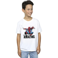 Marvel - T-shirt AMAZING - Garçon (Blanc)