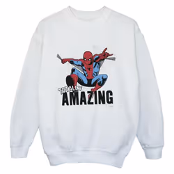 Marvel - Sweat AMAZING - Garçon (Blanc)