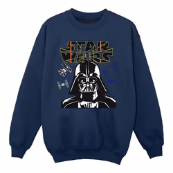Star Wars - Sweat DARTH VADER - Fille (Bleu marine)