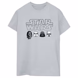 Star Wars - T-shirt - Femme (Gris chiné)
