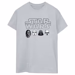 Star Wars - T-shirt - Femme (Gris chiné)