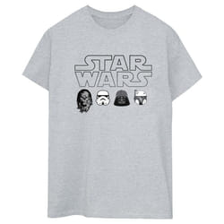 Star Wars - T-shirt - Femme (Gris chiné)