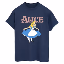 Disney - T-shirt ALICE IN WONDERLAND TAKE A BOW - Femme (Bleu marine)