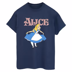 Disney - T-shirt ALICE IN WONDERLAND TAKE A BOW - Femme (Bleu marine)