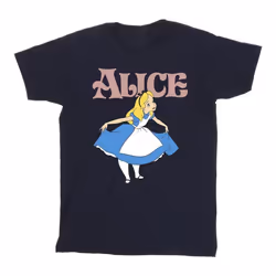 Disney - T-shirt ALICE IN WONDERLAND TAKE A BOW - Fille (Bleu marine)