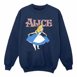 Disney - Sweat ALICE IN WONDERLAND TAKE A BOW - Fille (Bleu marine)