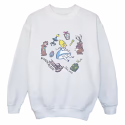 Disney - Sweat ALICE IN WONDERLAND - Garçon (Blanc)