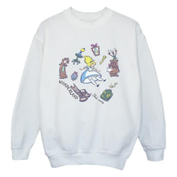 Disney - Sweat ALICE IN WONDERLAND - Fille (Blanc)