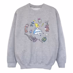 Disney - Sweat ALICE IN WONDERLAND - Fille (Gris chiné)