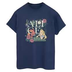 Disney - T-shirt ALICE IN WONDERLAND - Femme (Bleu marine)
