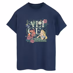 Disney - T-shirt ALICE IN WONDERLAND - Femme (Bleu marine)