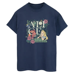 Disney - T-shirt ALICE IN WONDERLAND - Femme (Bleu marine)