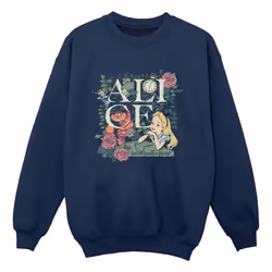 Disney - Sweat ALICE IN WONDERLAND - Garçon (Bleu marine)
