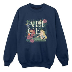 Disney - Sweat ALICE IN WONDERLAND - Garçon (Bleu marine)
