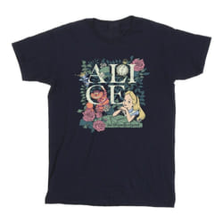 Disney - T-shirt ALICE IN WONDERLAND - Fille (Bleu marine)