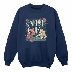 Disney - Sweat ALICE IN WONDERLAND - Fille (Bleu marine)
