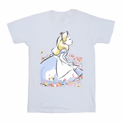 Disney - T-shirt ALICE IN WONDERLAND - Fille (Blanc)