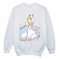 Disney - Sweat ALICE IN WONDERLAND - Fille (Blanc)