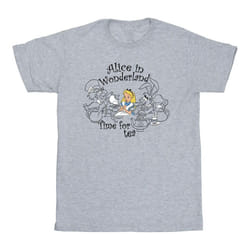 Disney - T-shirt ALICE IN WONDERLAND TIME FOR TEA - Homme (Gris chiné)