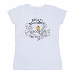 Disney - T-shirt ALICE IN WONDERLAND TIME FOR TEA - Femme (Blanc)