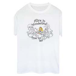 Disney - T-shirt ALICE IN WONDERLAND TIME FOR TEA - Femme (Blanc)