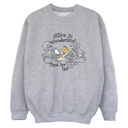 Disney - Sweat ALICE IN WONDERLAND TIME FOR TEA - Garçon (Gris chiné)