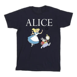 Disney - T-shirt ALICE IN WONDERLAND FOLLOW THE RABBIT - Homme (Bleu marine)