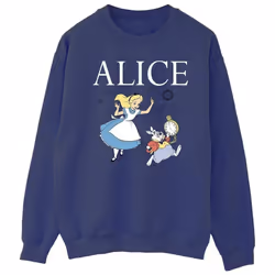 Disney - Sweat ALICE IN WONDERLAND FOLLOW THE RABBIT - Homme (Bleu marine)