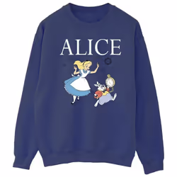 Disney - Sweat ALICE IN WONDERLAND FOLLOW THE RABBIT - Homme (Bleu marine)