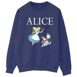 Disney - Sweat ALICE IN WONDERLAND FOLLOW THE RABBIT - Femme (Bleu marine)