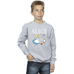 Disney - Sweat ALICE IN WONDERLAND FOLLOW THE RABBIT - Garçon (Gris chiné)