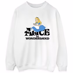 Disney - Sweat ALICE IN WONDERLAND TEA DRINKER - Homme (Blanc)