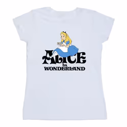 Disney - T-shirt ALICE IN WONDERLAND TEA DRINKER - Femme (Blanc)