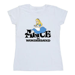 Disney - T-shirt ALICE IN WONDERLAND TEA DRINKER - Femme (Blanc)
