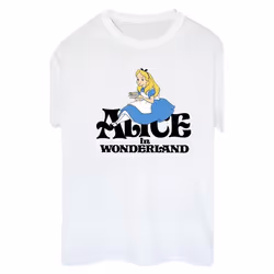 Disney - T-shirt ALICE IN WONDERLAND TEA DRINKER - Femme (Blanc)