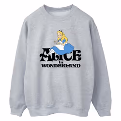 Disney - Sweat ALICE IN WONDERLAND TEA DRINKER - Femme (Gris chiné)