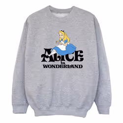 Disney - Sweat ALICE IN WONDERLAND TEA DRINKER - Fille (Gris chiné)