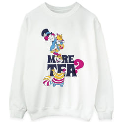 Disney - Sweat ALICE IN WONDERLAND MORE TEA - Homme (Blanc)