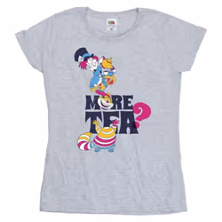 Disney - T-shirt ALICE IN WONDERLAND MORE TEA - Femme (Gris chiné)