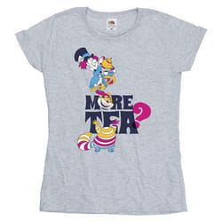 Disney - T-shirt ALICE IN WONDERLAND MORE TEA - Femme (Gris chiné)