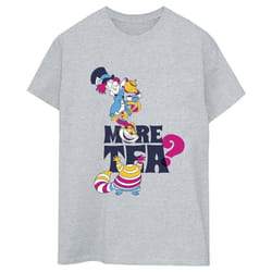 Disney - T-shirt ALICE IN WONDERLAND MORE TEA - Femme (Gris chiné)