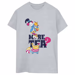 Disney - T-shirt ALICE IN WONDERLAND MORE TEA - Femme (Gris chiné)