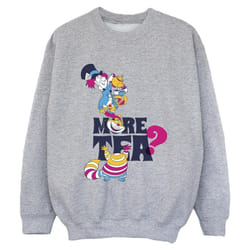 Disney - Sweat ALICE IN WONDERLAND MORE TEA - Garçon (Gris chiné)