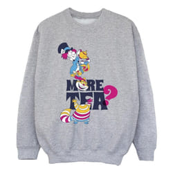 Disney - Sweat ALICE IN WONDERLAND MORE TEA - Fille (Gris chiné)