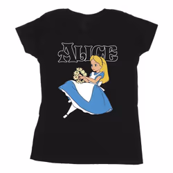 Disney - T-shirt ALICE IN WONDERLAND - Femme (Noir)