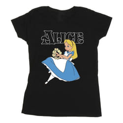 Disney - T-shirt ALICE IN WONDERLAND - Femme (Noir)